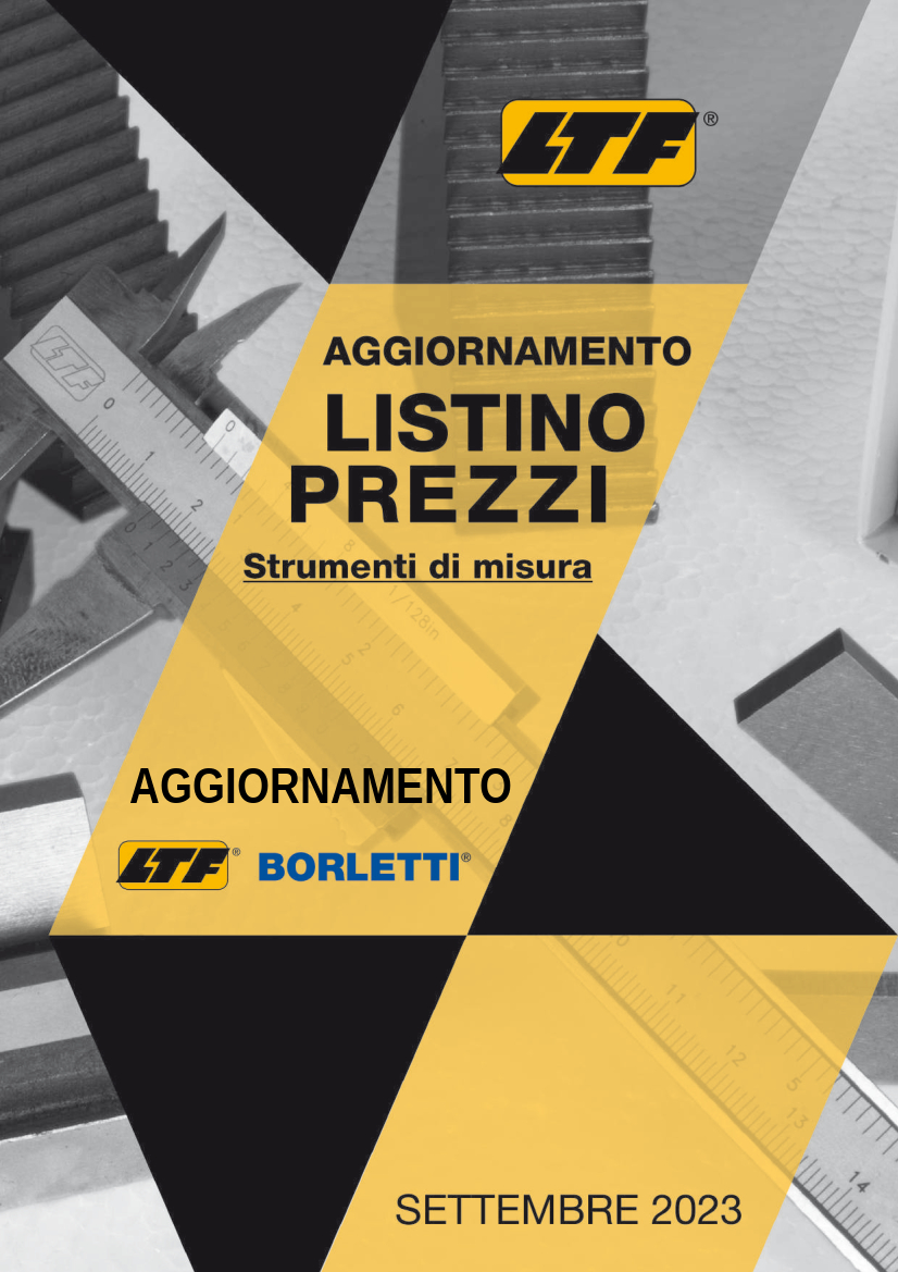 00 – Aggiornamento Listino Strumenti di misura SETTEMBRE 2023 in Formato .PDF