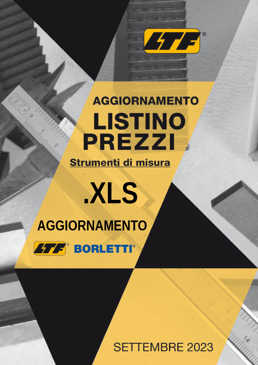 00 – Aggiornamento Listino Strumenti di misura SETTEMBRE 2023 in Formato .XLS